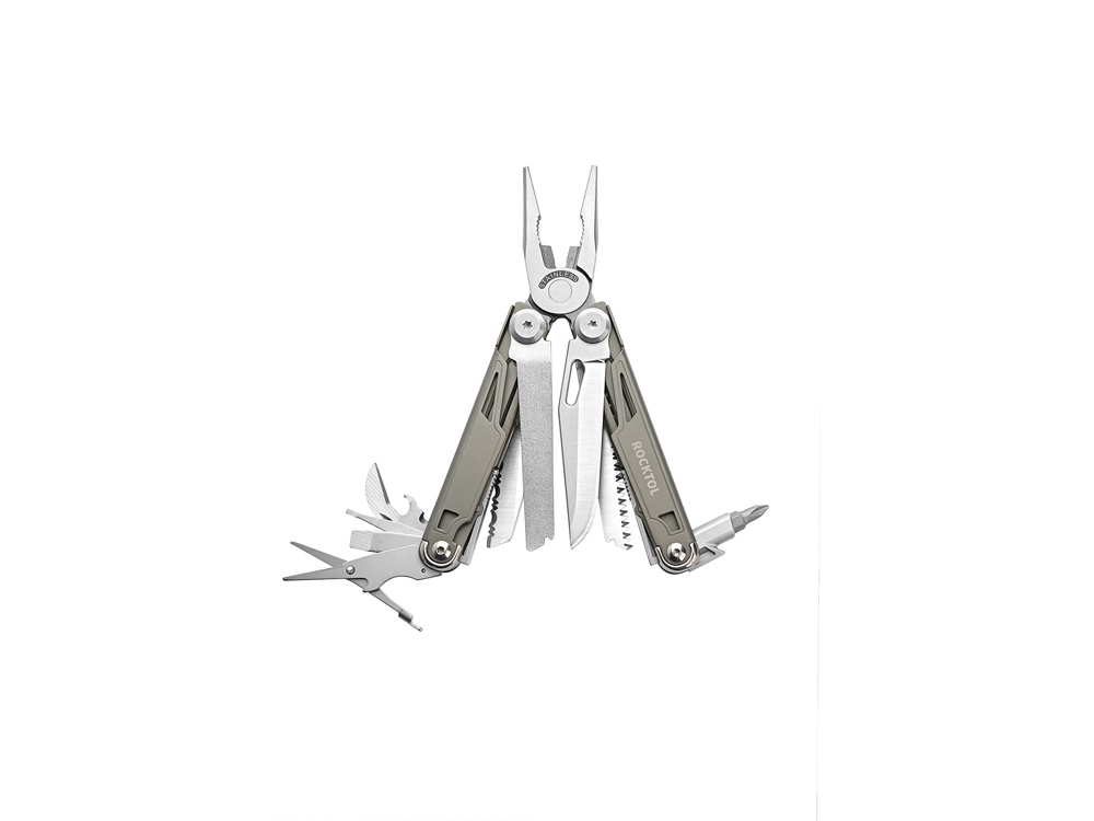 Изображение №13 | Мультитул Rocktol 19 в 1 с титановыми ручками (серый титановый)
