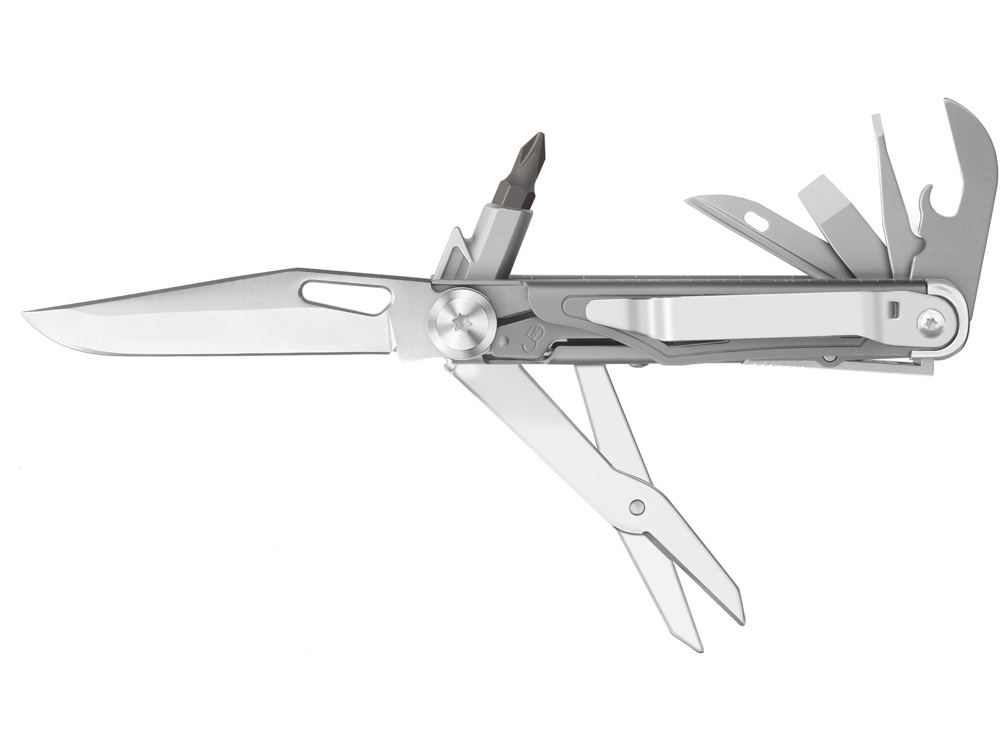 Изображение №1 | Нож-мультитул Rocktol 12 в 1 с титановыми ручками (серый)
