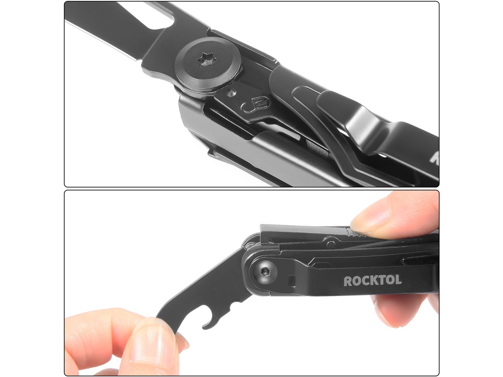 Изображение №6 | Нож-мультитул Rocktol 12 в 1 (черный)