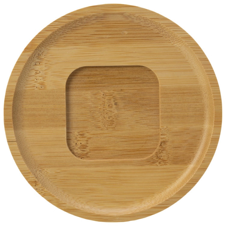 Изображение №4 | Кофейная пара с бамбуковым блюдцем «Mandy» (белый, натуральный)