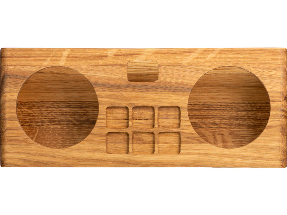 Изображение №7 | Набор для виски и коктейлей на подставке из дуба «Whiskey Party» (натуральный, прозрачный, серый, серебристый)