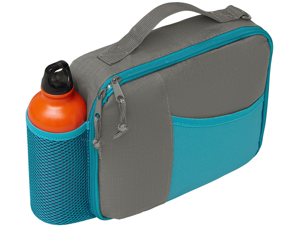 Изображение №4 | Изотермическая сумка-холодильник «Breeze New» для ланч-бокса (серый/голубой)