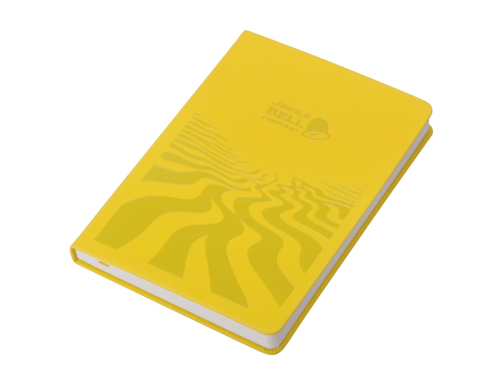 Изображение №3 | Бизнес-блокнот А5 «C2» soft-touch с УФ-печатью (желтый)