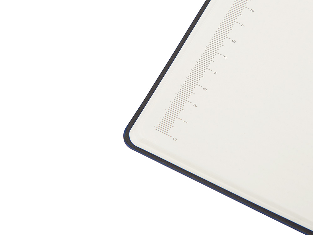 Изображение №9 | Блокнот А5 с магнитным клапаном в гибкой обложке «Chaplin» (синий)