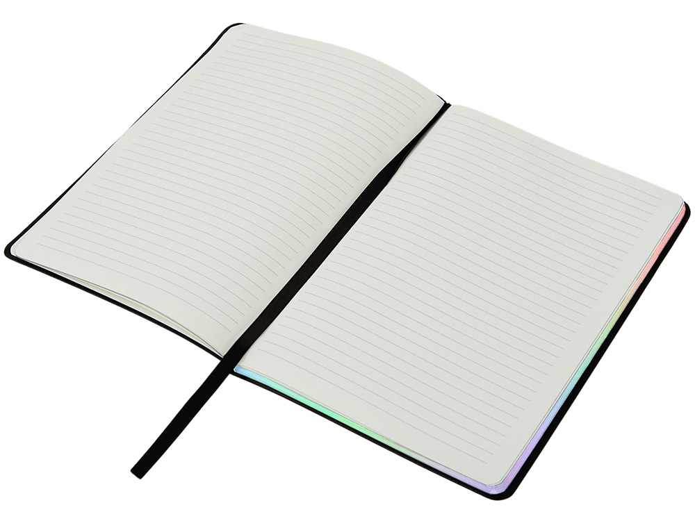 Изображение №5 | Блокнот А5 в гибкой обложке «Fellini» с голографическим срезом (черный)