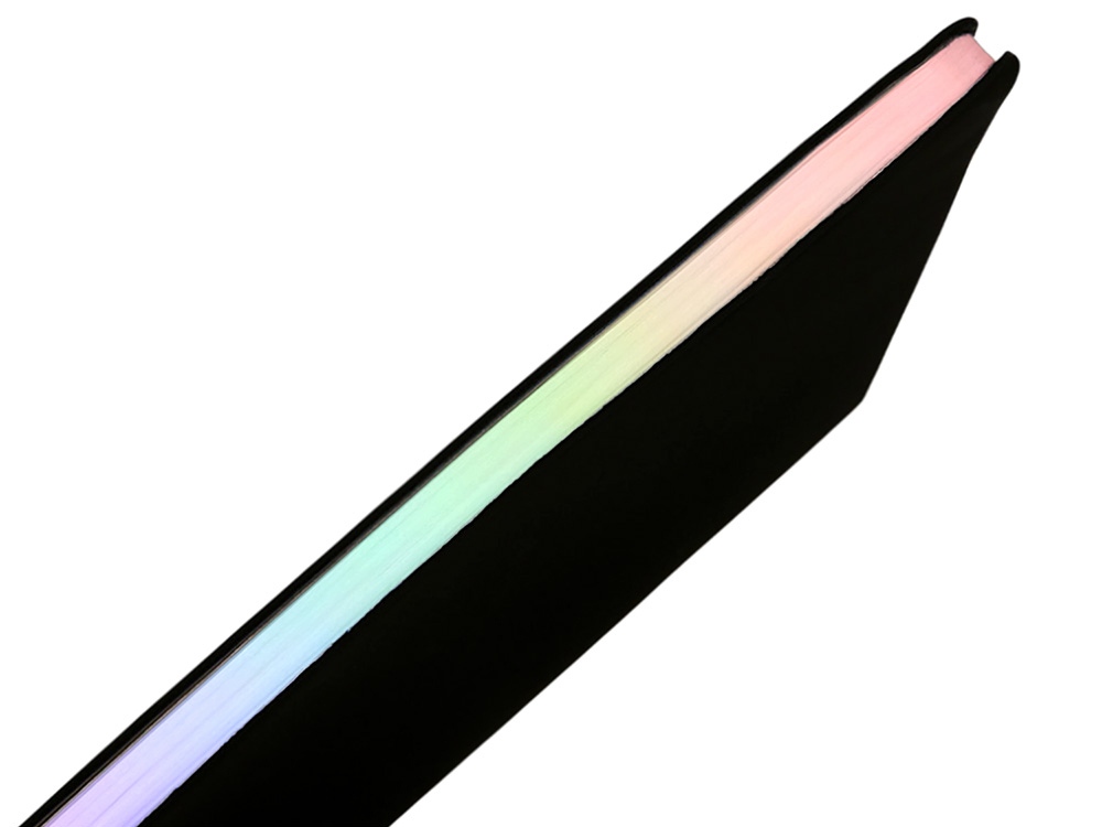 Изображение №8 | Блокнот А5 в гибкой обложке «Fellini» с голографическим срезом (черный)