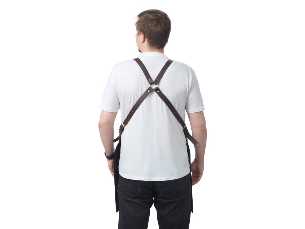 Изображение №2 | Фартук из канваса с карманами (черный)