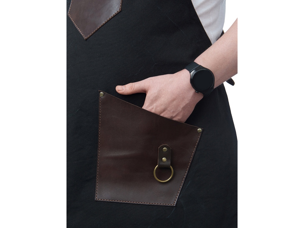 Изображение №3 | Фартук из канваса с карманами (черный)