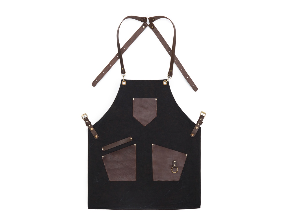 Изображение №4 | Фартук из канваса с карманами (черный)