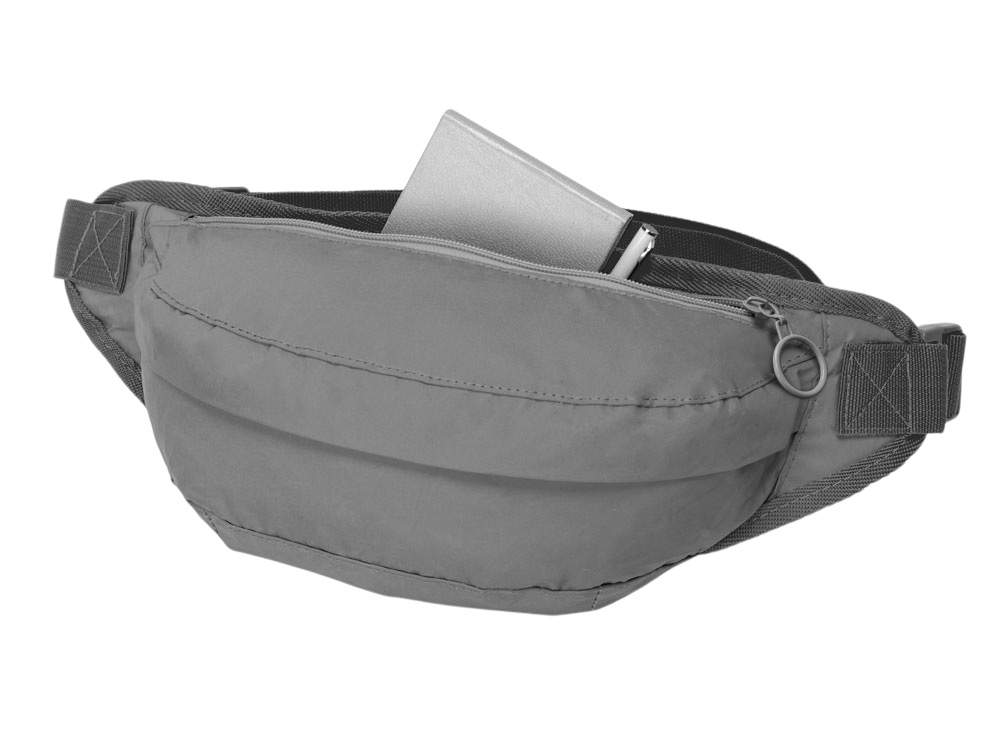 Изображение №3 | Светоотражающая сумка на пояс «Neo Extra Reflect» (серый светоотражающий)