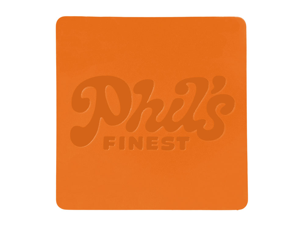 Изображение №3 | Патч «Квадрат», soft-touch (оранжевый)