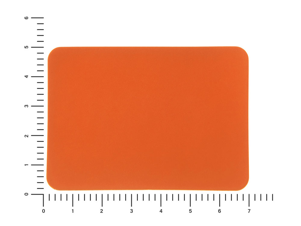 Изображение №2 | Патч «Прямоугольный», soft-touch (оранжевый)