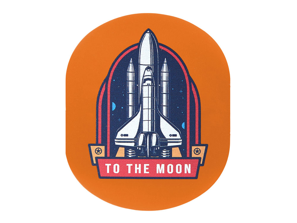 Изображение №4 | Патч «Овал», soft-touch (оранжевый)