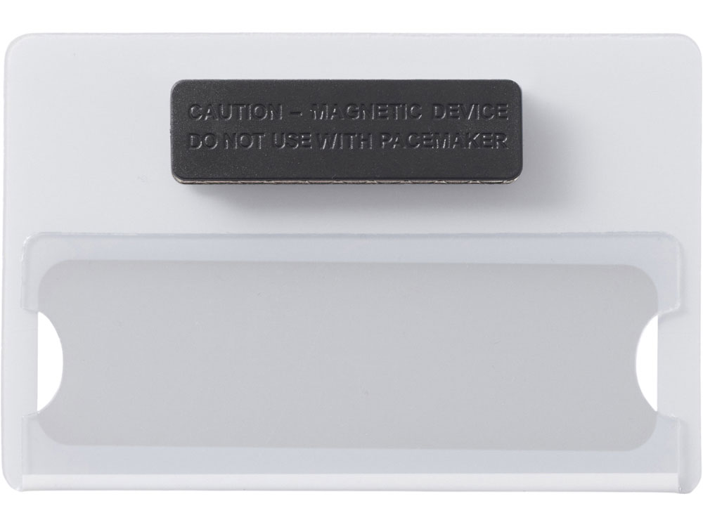 Изображение №2 | Магнитный пластиковый бейдж (белый)
