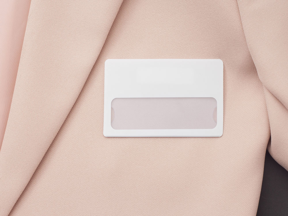 Изображение №3 | Магнитный пластиковый бейдж (белый)