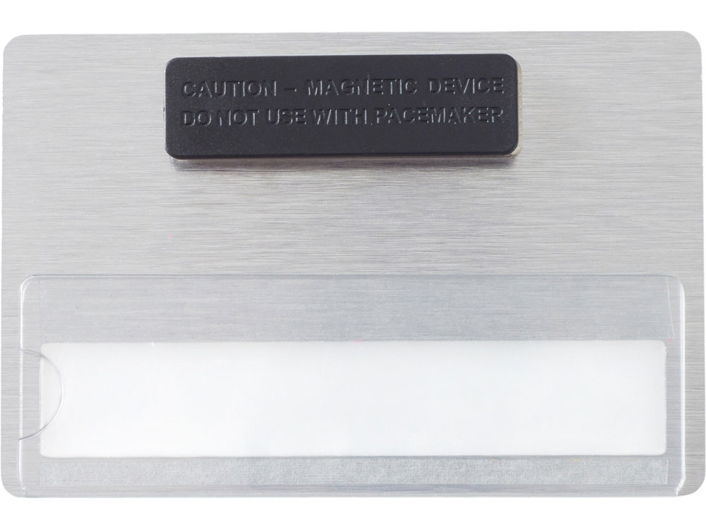 Изображение №2 | Магнитный металлический бейдж (серебристый)