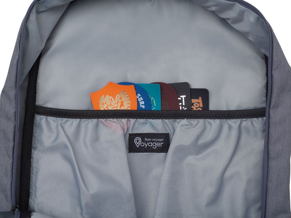 Изображение №4 | Рюкзак «Glaze» для ноутбука 15'' с патчем (серый)