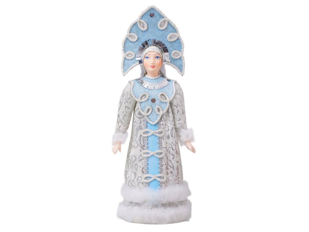 Изображение №2 | Подарочный набор: кукла фарфоровая, плед флисовый (синий)