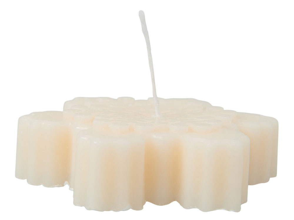 Изображение №3 | Свеча «Снежинка» (молочный)