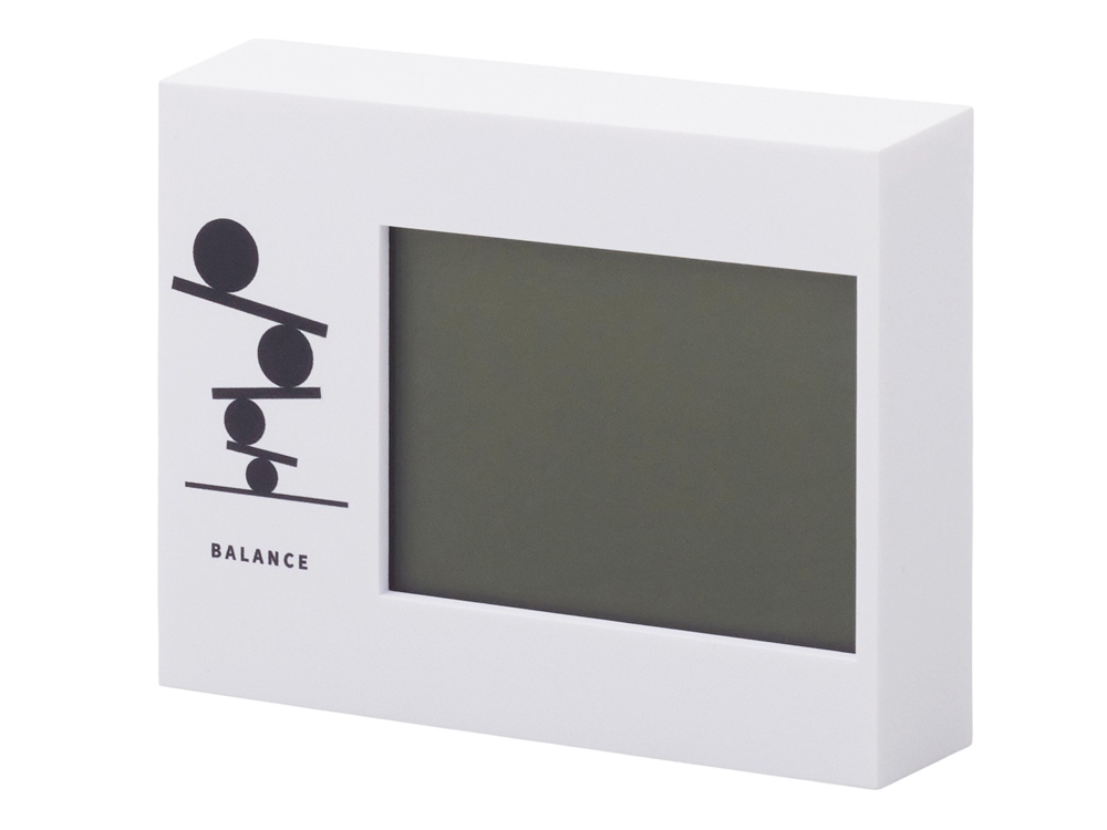 Изображение №1 | Настольные электронные мультифункциональные часы «Rotatio» с УФ-печатью (белый)