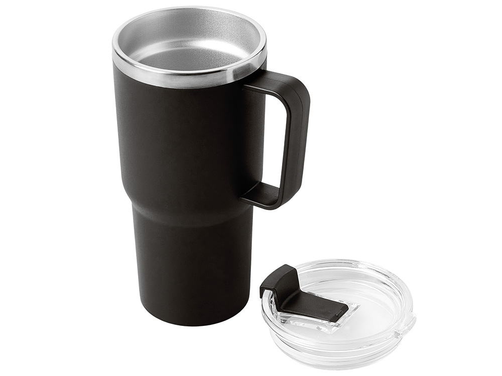 Изображение №2 | Термокружка «Кенчер» из нержавеющей стали и полипропилена, 500 мл (черный)