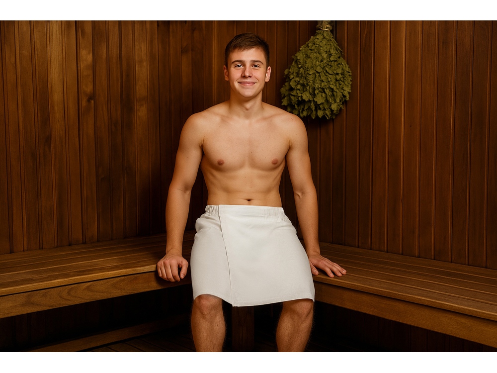 Изображение №8 | Килт для бани холщовый «Retreat», мужской (бежевый)