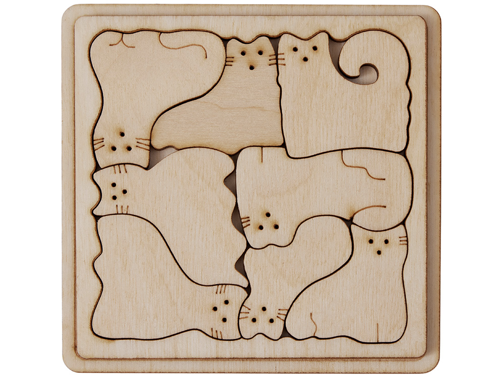 Изображение №4 | Деревянная головоломка «Catgram» (натуральный)