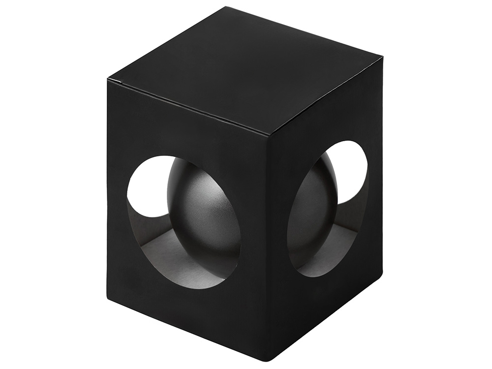 Изображение №2 | Стеклянный елочный шар «Frozi» (черный металлик)