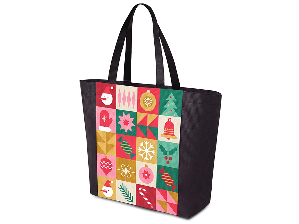 Изображение №1 | Сумка для шопинга с донной складкой и ручкой из нетканого PET материала (разноцветный)