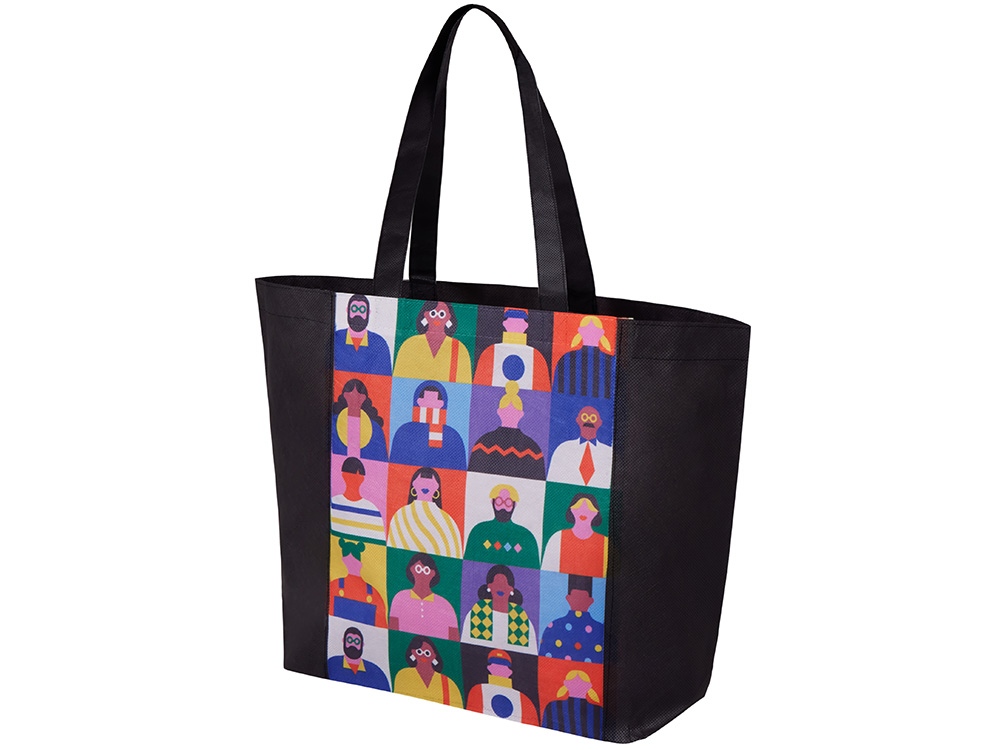 Изображение №7 | Сумка для шопинга с донной складкой и ручкой из нетканого PET материала (разноцветный)