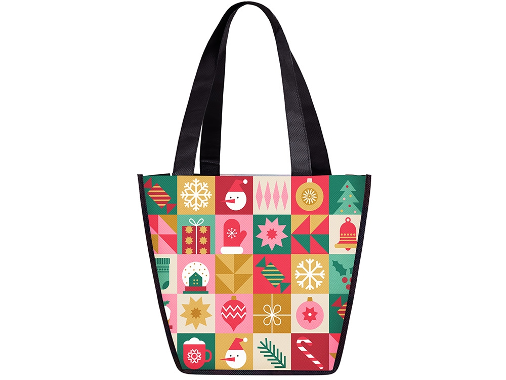 Изображение №2 | Сумка для шопинга с донной складкой и ручкой из нетканого PET материала (разноцветный)