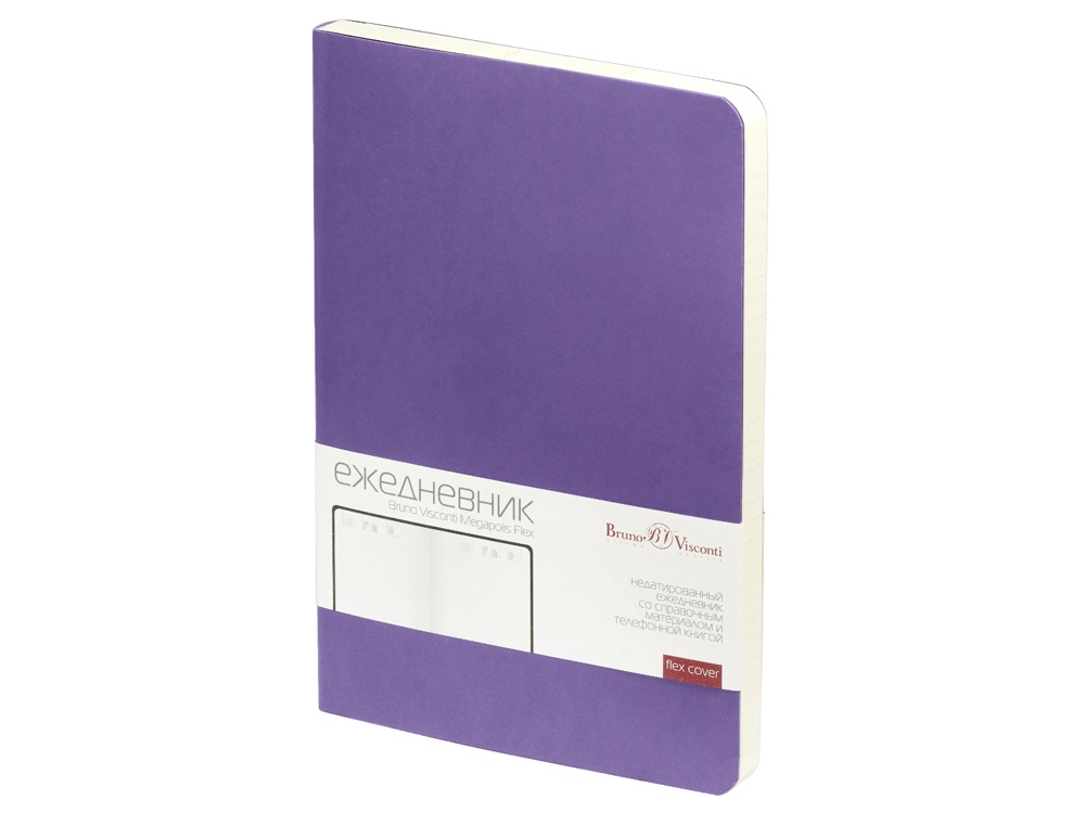 Изображение №1 | Ежедневник недатированный А5 «Megapolis Velvet Flex» (светло-фиолетовый)