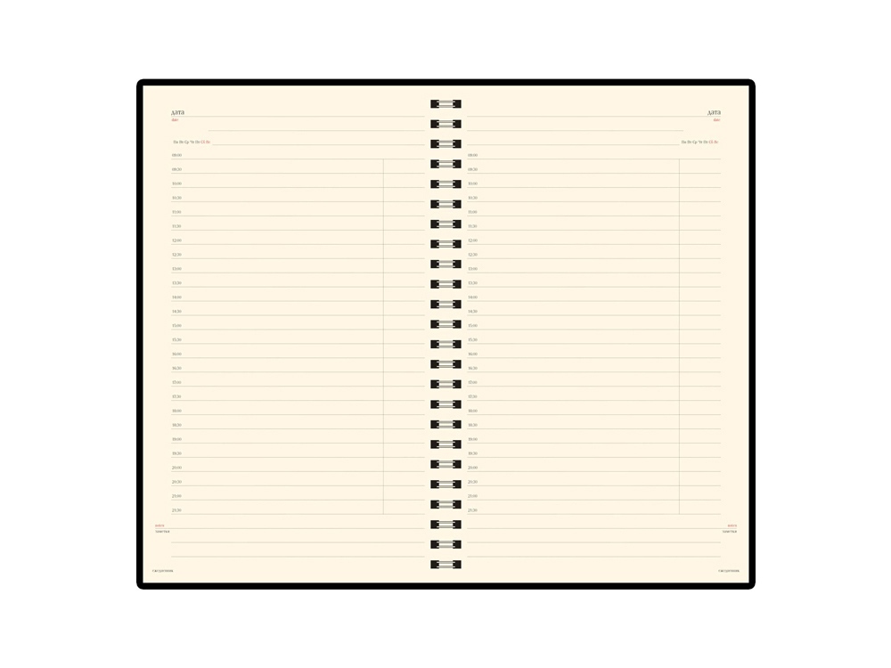 Изображение №2 | Ежедневник недатированный А5 «Milano» (красный)