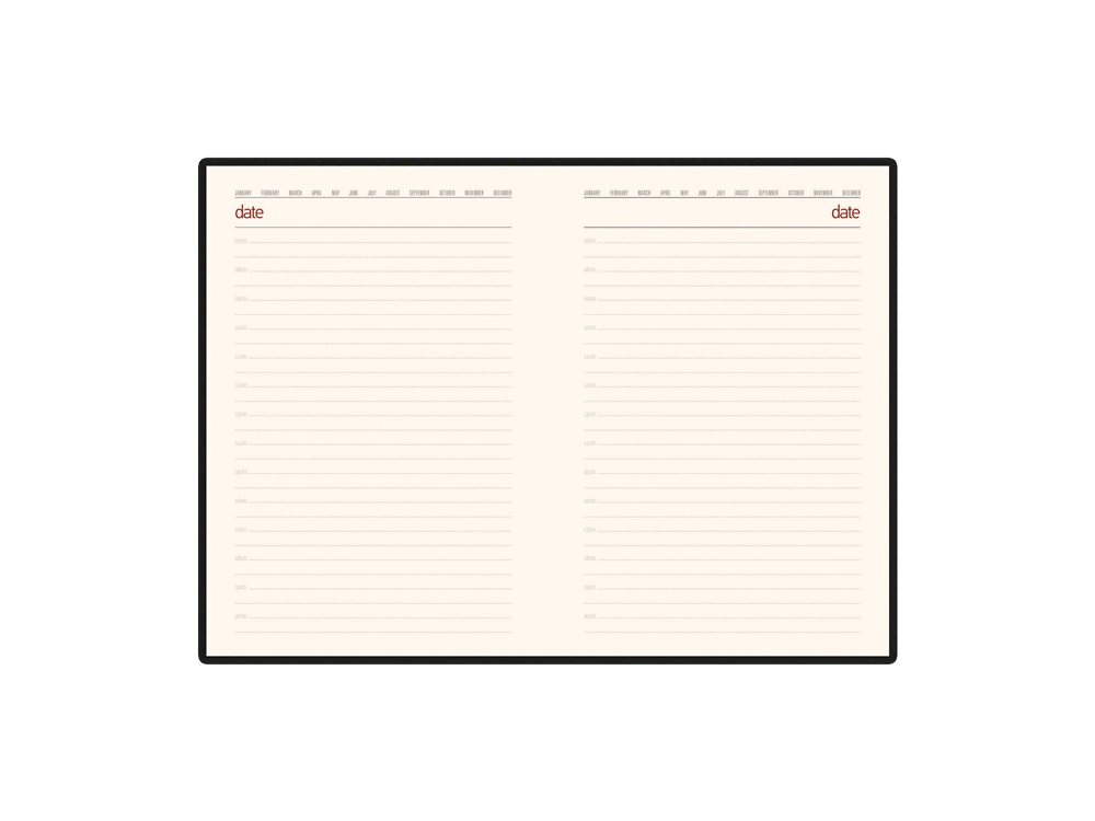 Изображение №2 | Ежедневник недатированный А5 «Senate» с магнитным клапаном A5 (бордовый)