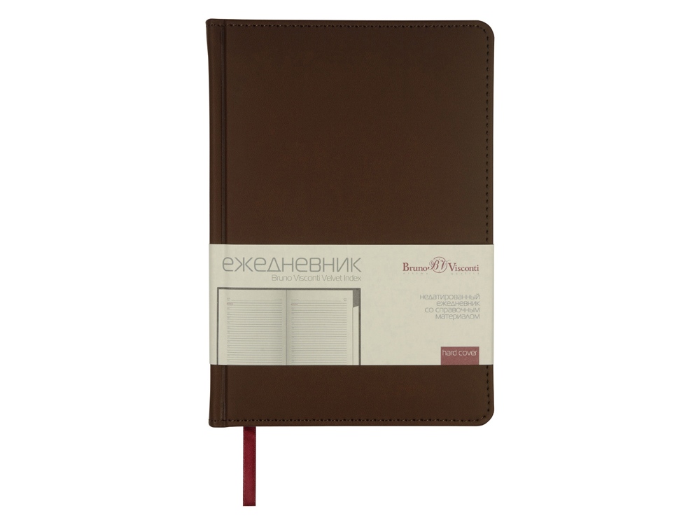 Изображение №2 | Ежедневник недатированный А5 «Velvet Index» с индексами (коричневый)