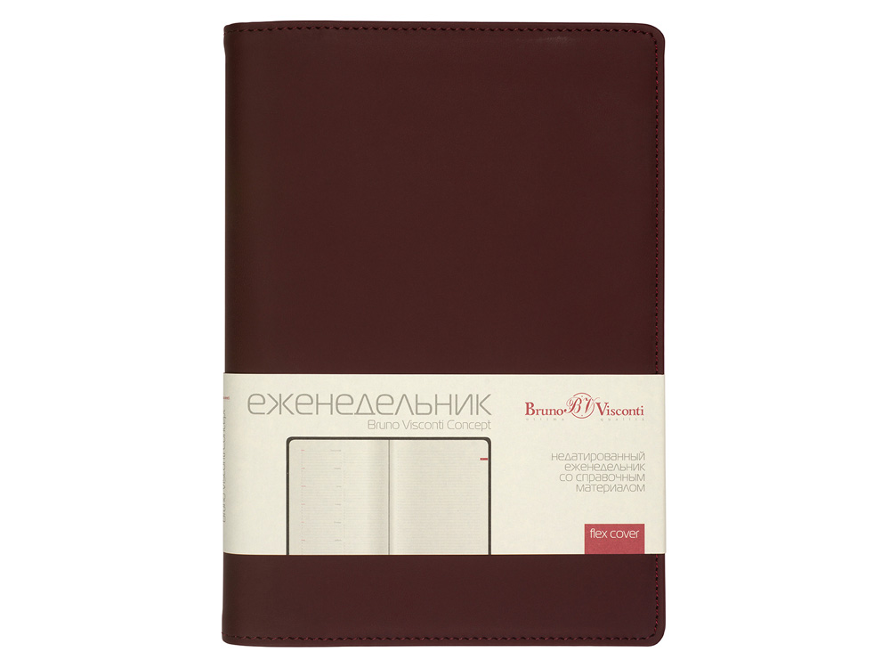 Изображение №3 | Еженедельник недатированный А5 «Concept» A5 (бордовый)