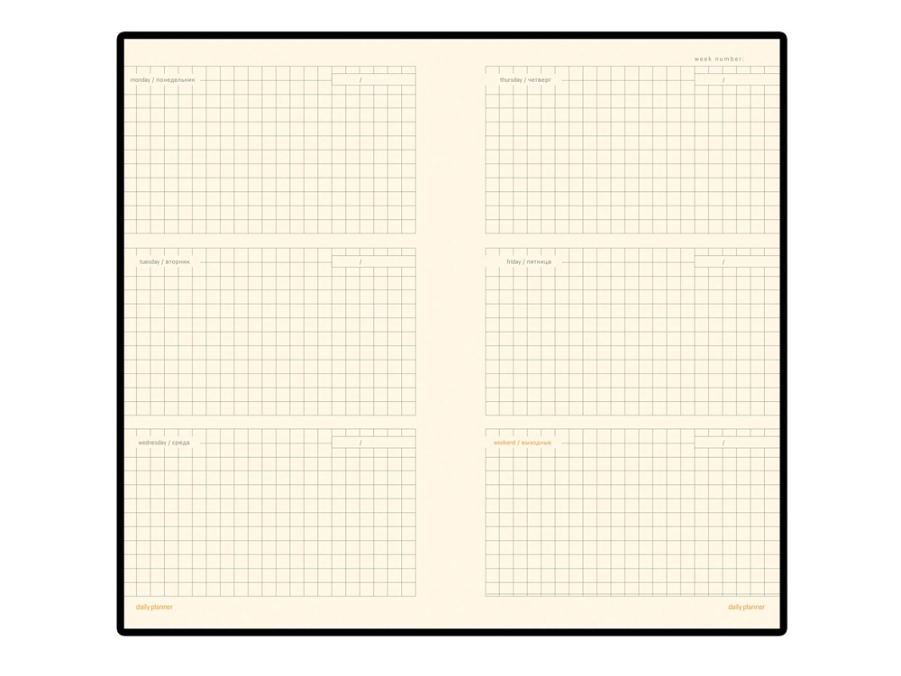Изображение №2 | Еженедельник недатированный А6 «Metropol» A6 (оранжевый)