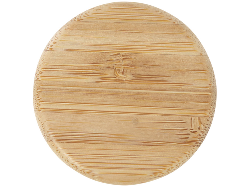 Изображение №4 | Стеклянная бутылка с бамбуковой крышкой «Lume», 500мл (белый)