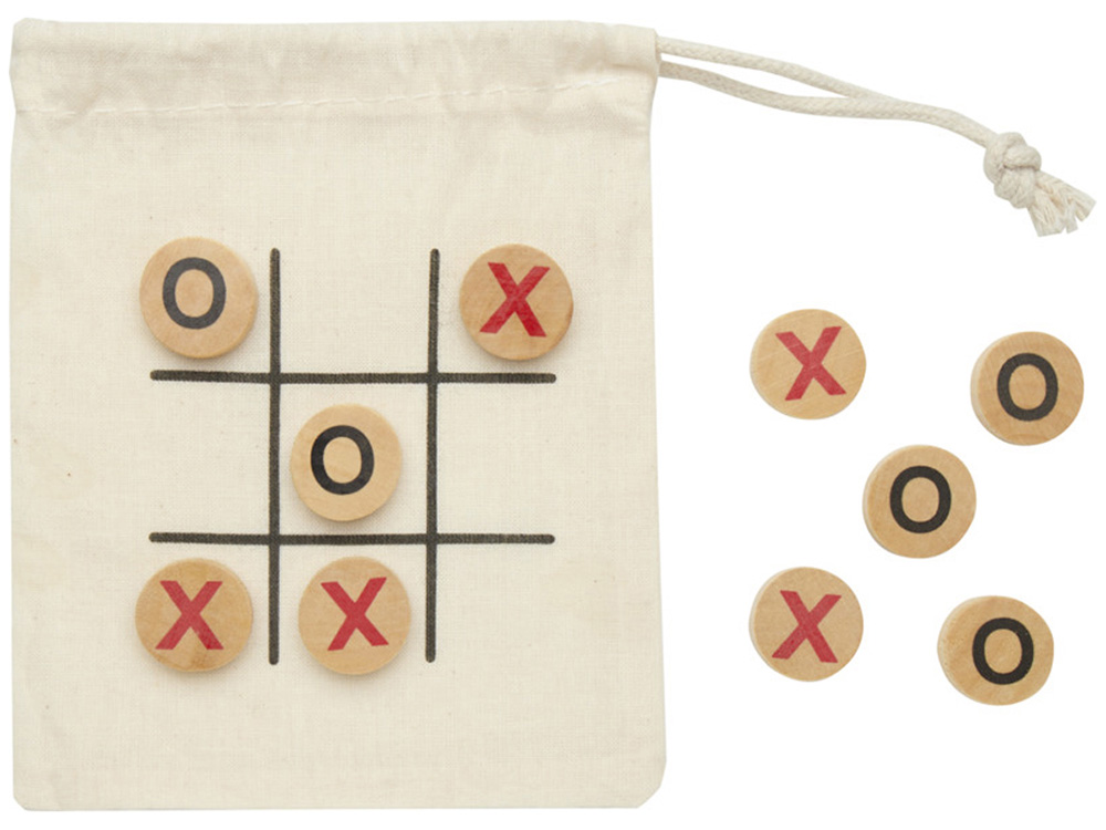 Изображение №2 | Деревянная игра в крестики-нолики в мешочке «Whorl» (натуральный)