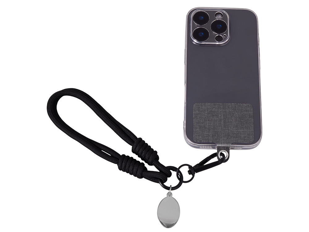 Изображение №2 | Брелок-браслет «Bohemian» с держателем для телефона (черный)