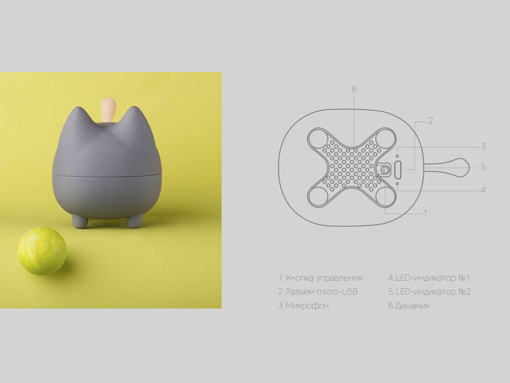 Изображение №10 | Портативная колонка «Mysound Tito 1C» (светло-серый)