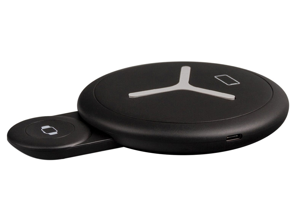 Изображение №1 | Беспроводное зарядное устройcтво «NEO Qwatch» для часов и смартфона (черный)