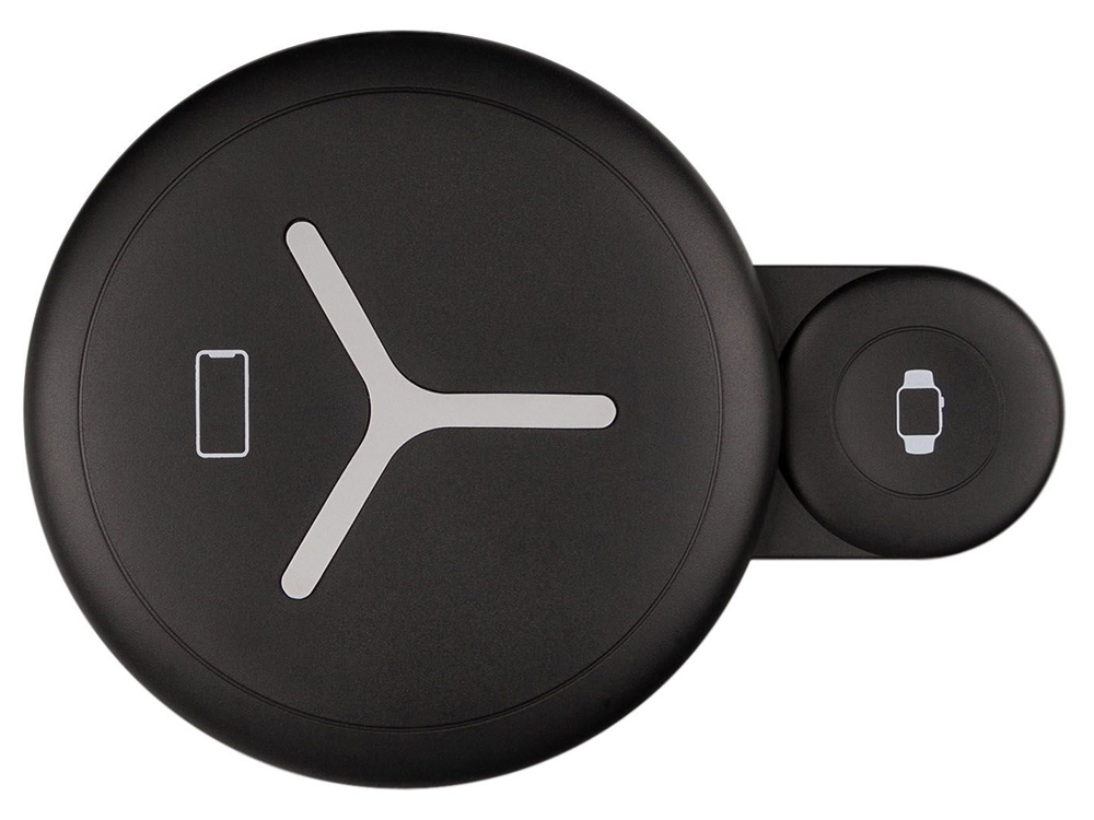 Изображение №2 | Беспроводное зарядное устройcтво «NEO Qwatch» для часов и смартфона (черный)