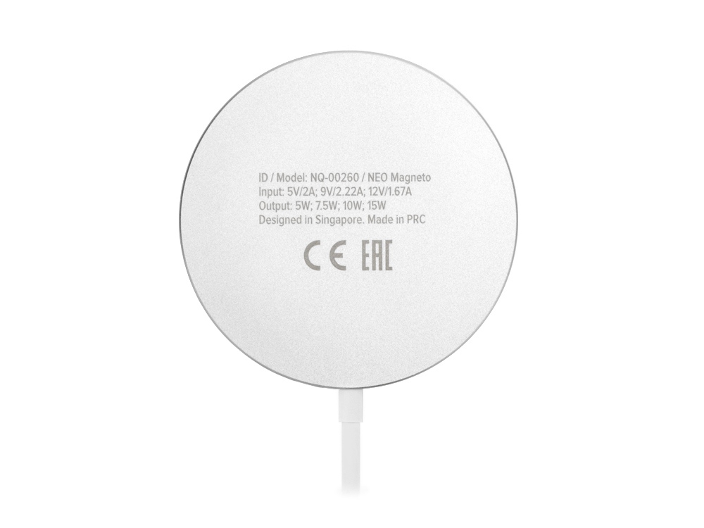 Изображение №3 | Беспроводное зарядное устройство «NEO Magneto» (серый)