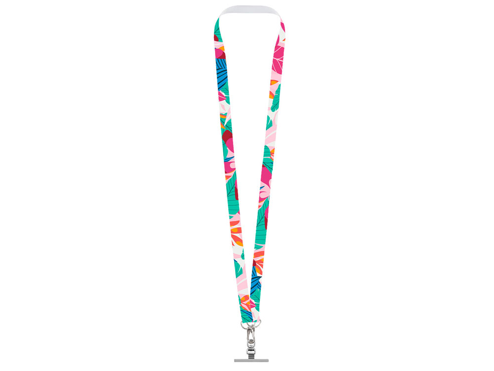 Изображение №3 | Лента под сублимацию для телефона с 2-мя карабинами, 2 см (белый)