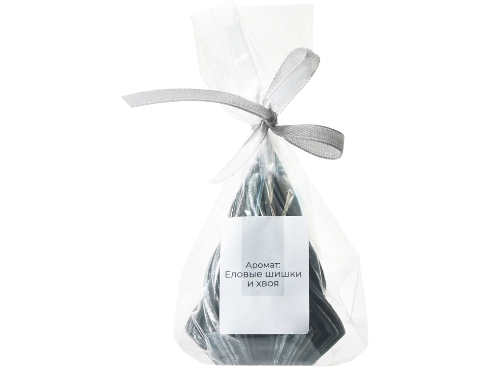 Изображение №3 | Свеча ароматическая с ароматом еловых шишек и хвои «Midnight» (черный)