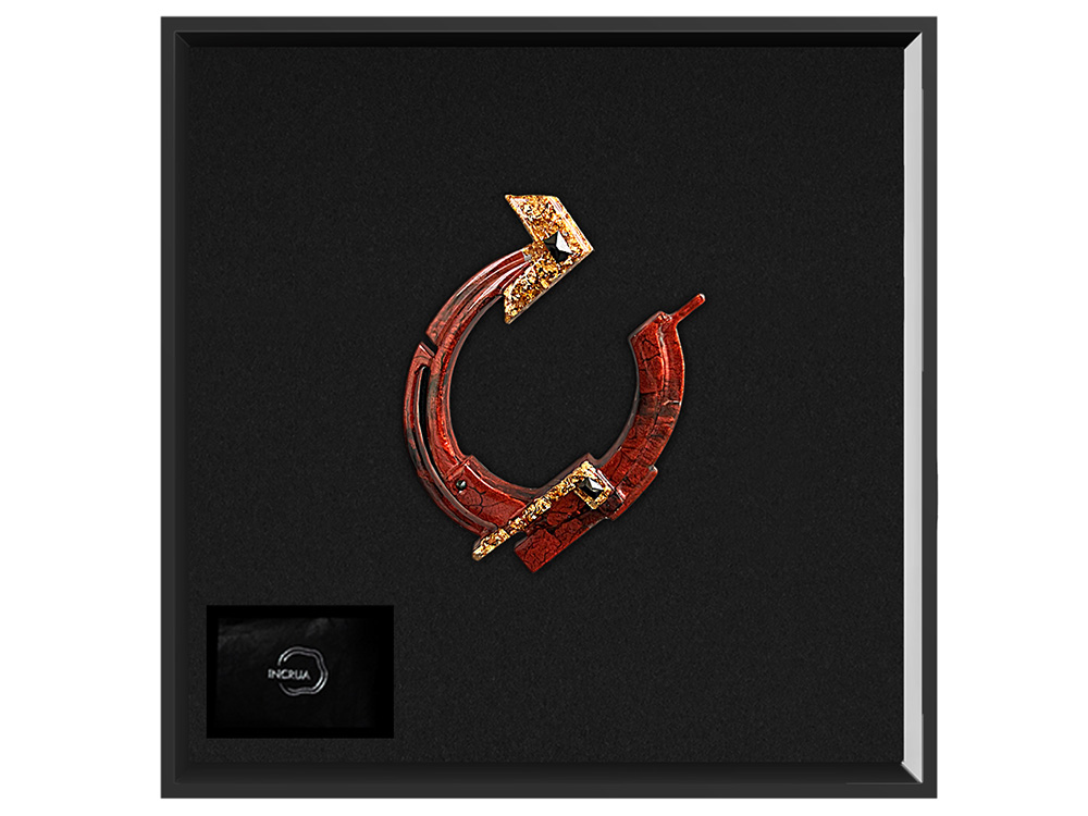 Изображение №2 | Елочная игрушка Подкова (Гранат (красный))