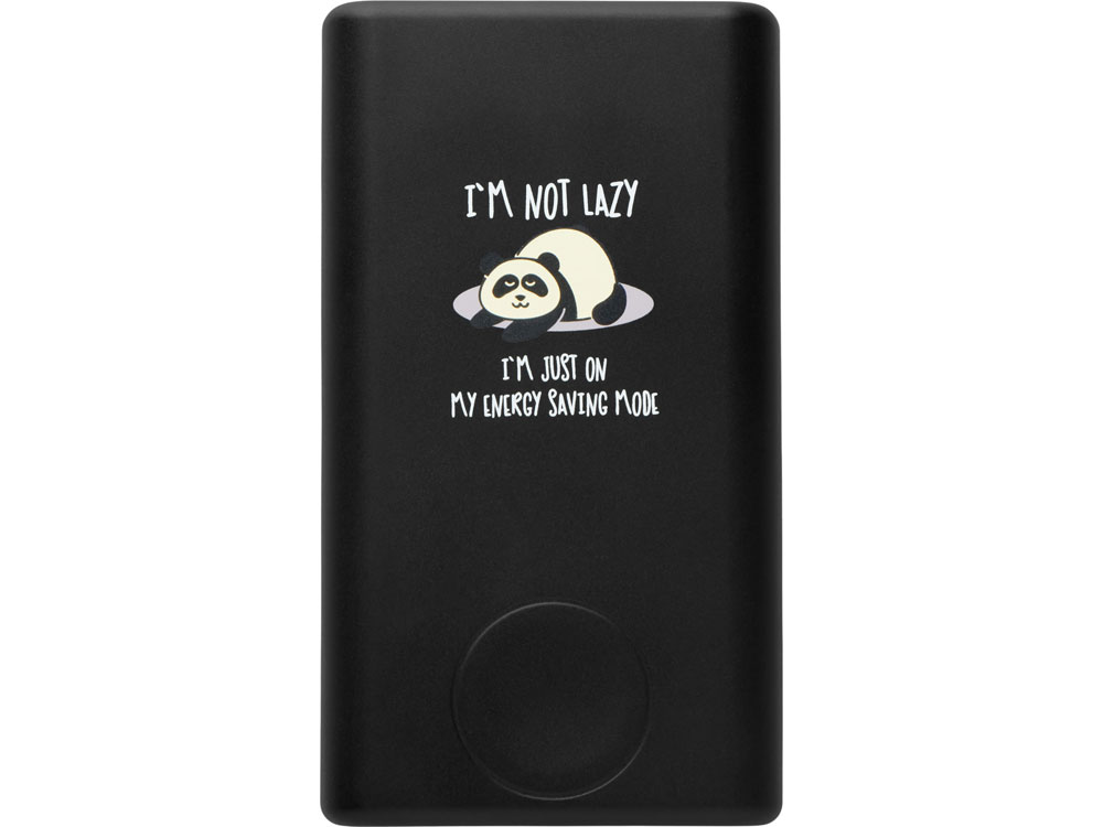 Изображение №1 | Внешний беспроводной аккумулятор 2-в-1 с функцией зарядки Apple Watch, QC/PD «AtomIQ», 10000 мАч с тампопечатью (черный)