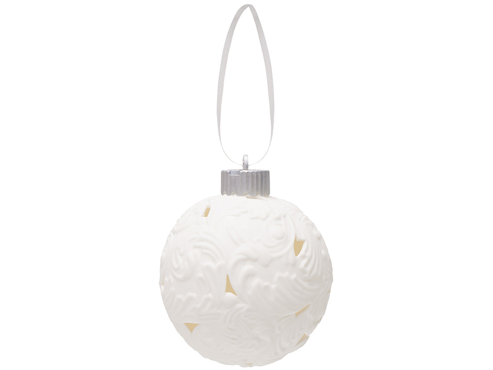 Изображение №3 | Шар новогодний с подсветкой и зоной для персонализации (белый)