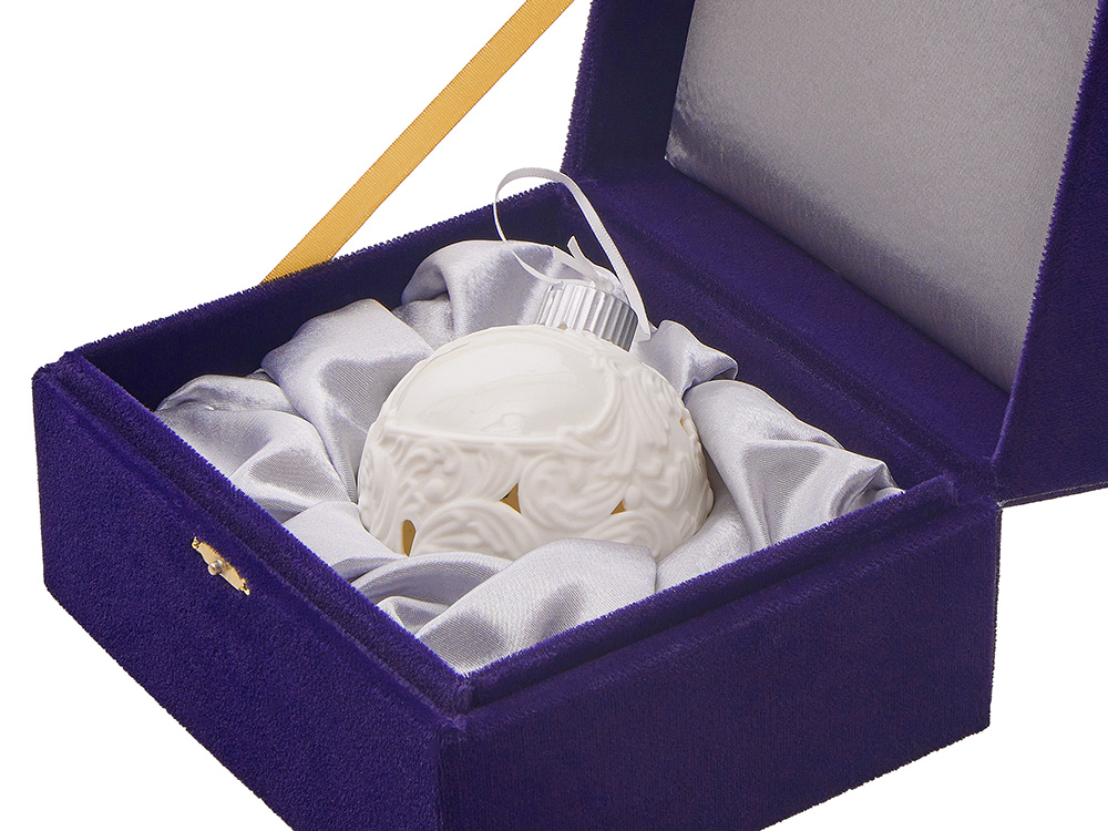 Изображение №5 | Шар новогодний с подсветкой и зоной для персонализации (белый)